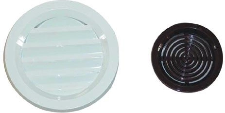 Ventilatsioonirest võrguga 75 mm – Valge