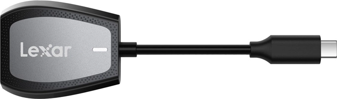 Lexari kahe pesaga SD- ja microSD-mälukaartide lugeja USB-C-ga