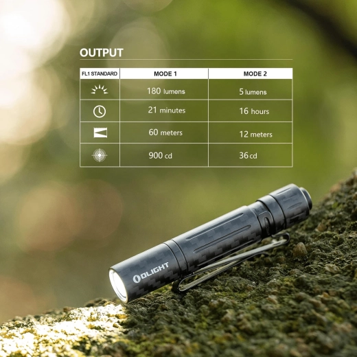 Taskulamp OLIGHT i3T EOS Carbon Fiber AAA-patareil