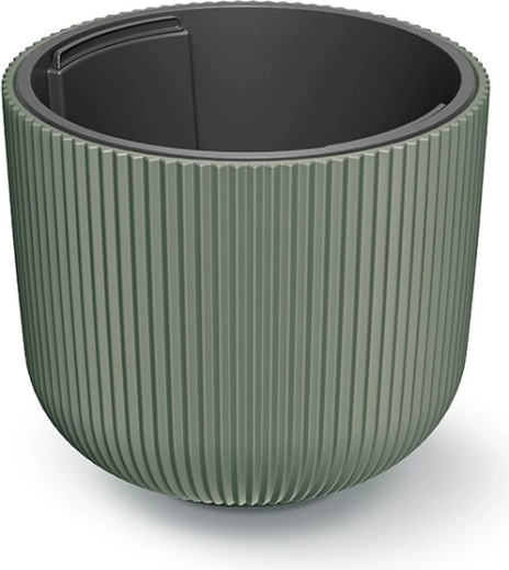 Lillepott sisuga 29,8 cm – tumeroheline, sooniline plast