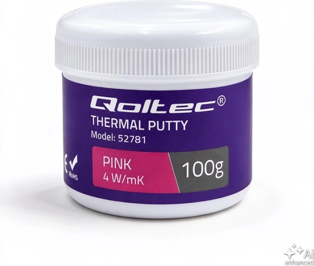 Qoltec thermal putty 4 W/m-K 100 g pink