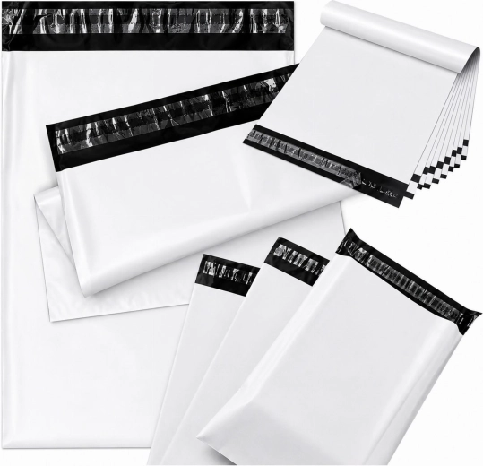 Valged kullerplastümbrikud A3 310 × 420 mm – 50 tk