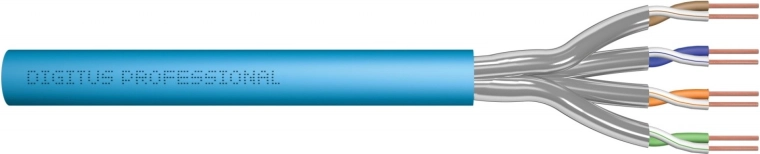 Paigalduskaabel kategooria 6A, S/FTP, LSOH, 100 m, sinine