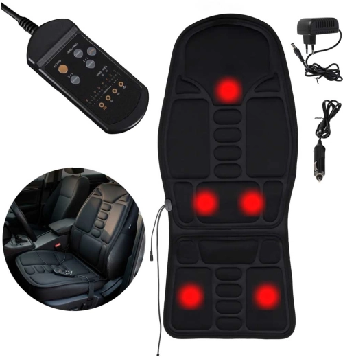 Massage seat with heating for chair and car