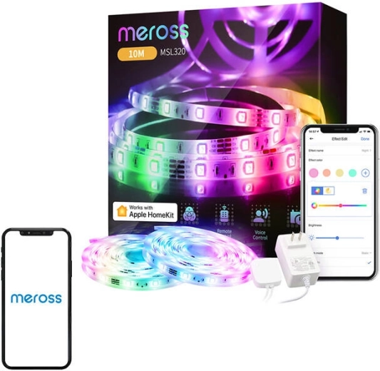 Nutikas LED-valgusriba MEROSS MSL320 Apple HomeKiti toega