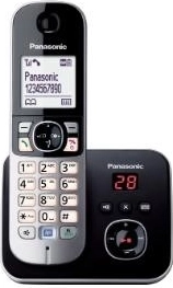 Panasonic juhtmevaba DECT-telefon KX-TG6821 must
