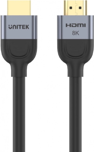 Unitek HDMI-kaabel 2.1 8K 60Hz, 1,5 m, must