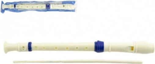 Plastist sopransulgflööt 33 cm puhastusvardaga
