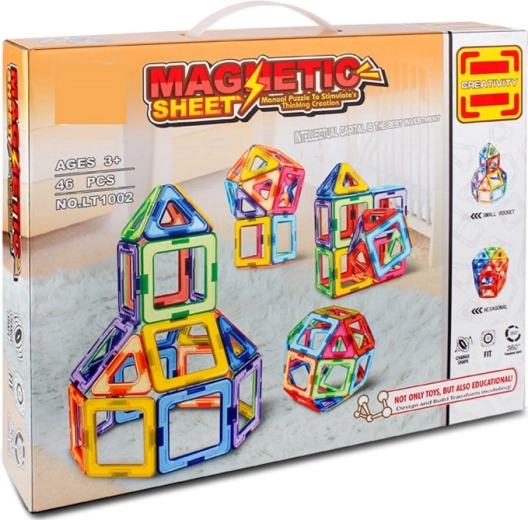 Magnetiline ehituskomplekt Magnetic Sheet – 46 osa