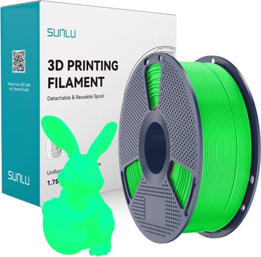 Sunlu PLA pimedas helendav filament – roheline