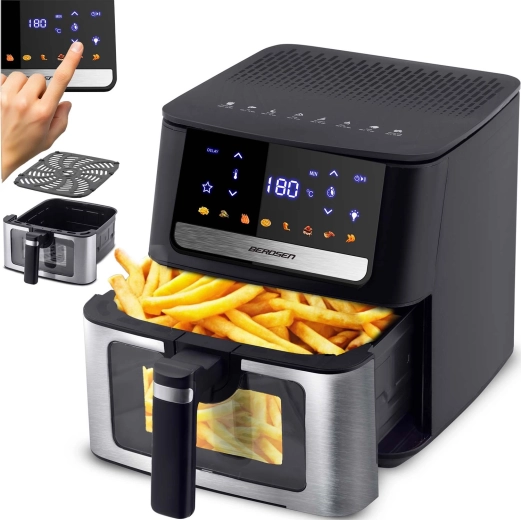 Kuumaõhufritüür BERDSEN 6,5 l 1700 W aknaga