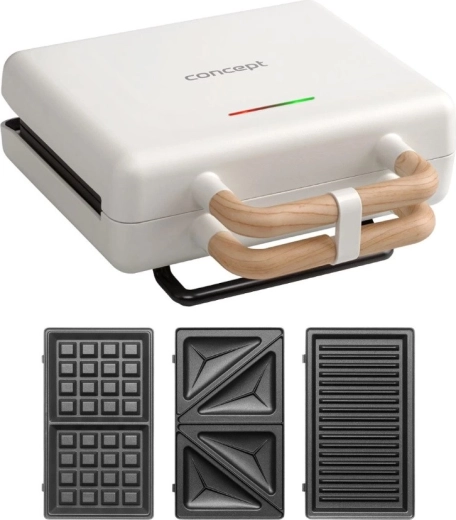3-in-1 võileivagrill Concept SV3090, valge