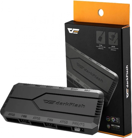 Darkflash RC2 RGB PWM ventilaatorite juhtseade kaugjuhtimispuldiga