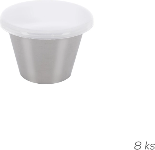 Roostevabast terasest kastmekausikeste komplekt kaantega 6 cm, 8 tk