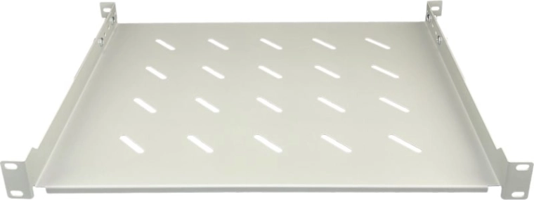 Fixed 19" Shelf 1U, depth 350 mm, gray