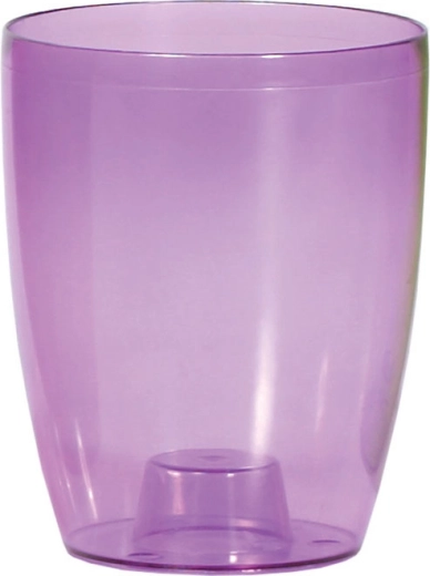 Kõrge orhideepott COUBI ORCHID 16 cm – läbipaistev lilla