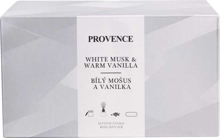 Kinkekomplekt Musk Vanilla Provence – küünal ja difuuser