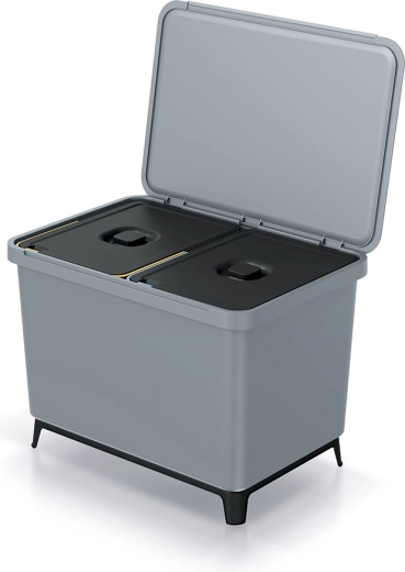 Sorteeriv prügikast 2×23 l helehall