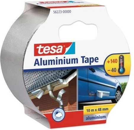 Tesa alumiiniumteip 50 mm × 10 m, hõbedane
