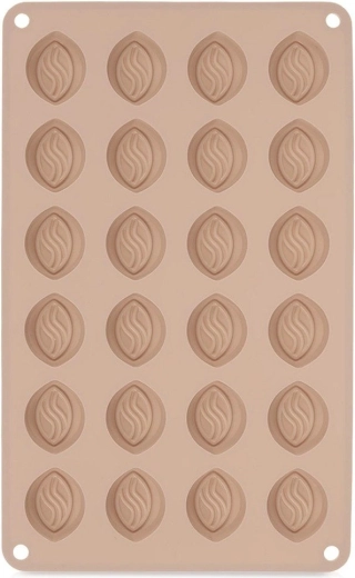 Beež silikoonvorm pralineede valmistamiseks 27,5 × 17 × 1,5 cm