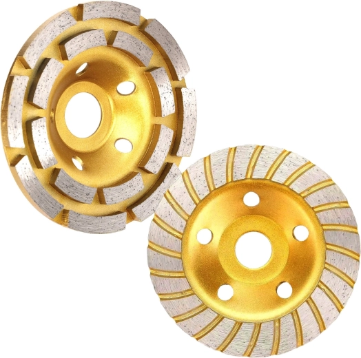 Teemantlihvtaldrikute komplekt betooni lihvimiseks 125 mm (2 tk)