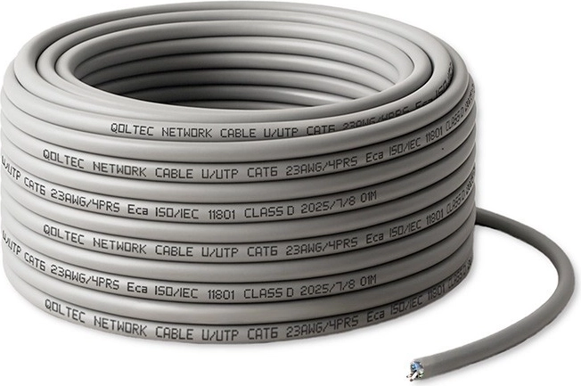 Võrgukaabel UTP Cat6 25 m – vask, 1 Gb/s, hall