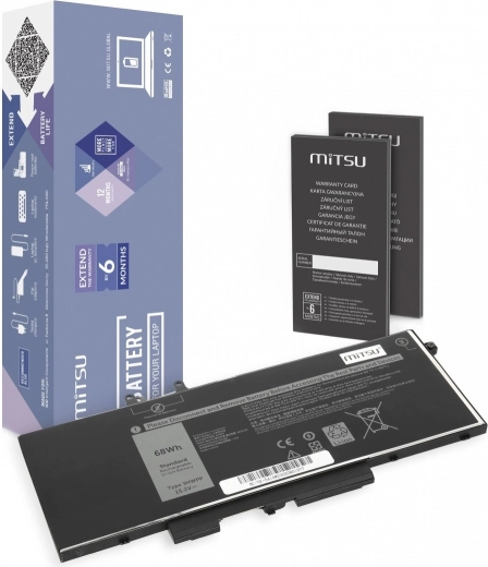 MITSU aku Dell Latitude 5401/5410/5501/5510 jaoks 4100 mAh (62 Wh)