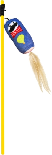 Pringles toy for cats, blue