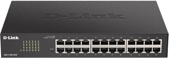 D-LINK DGS-1100-24V2 nutikas gigabitine kommutaator, 24× GE