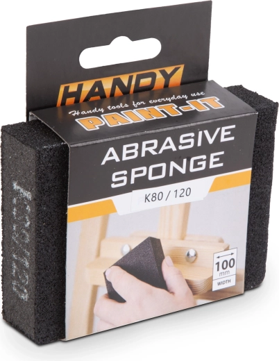 Compact abrasive sponge