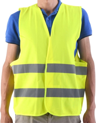 Klassi 2 kollane helkurohutusvest, XL