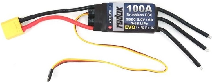 Redox Evo 100A pöörlemiskiiruse regulaator harjadeta mootoritele – 1 tk