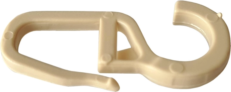 Plastist kardinakonksud, beežid, suured (10 tk)
