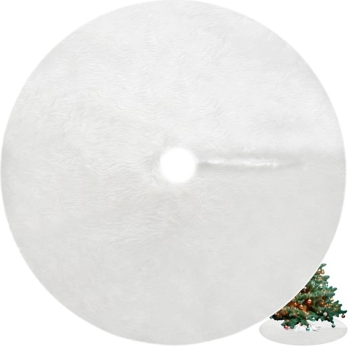 Valge karusnahkne kuusealune seelik 150 cm