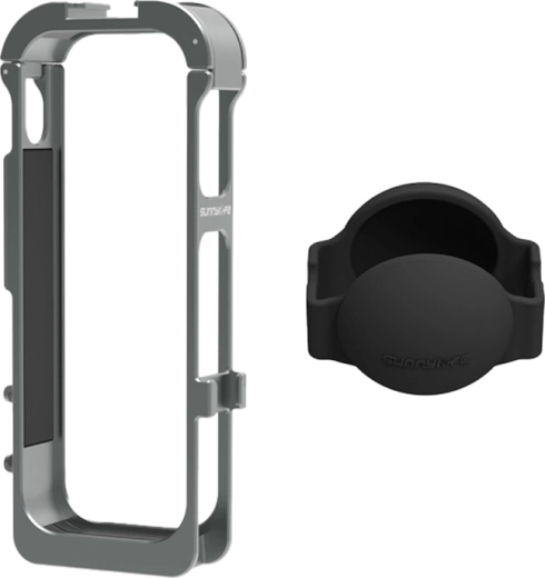 Sunnylife metallist magnetraam silikoonist objektiivikattega INSTA360 X5 jaoks