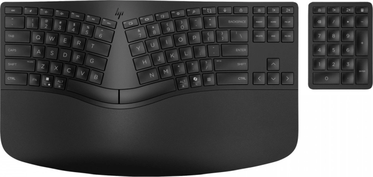 Ergonoomiline jaotatud paigutus ja randmetugi