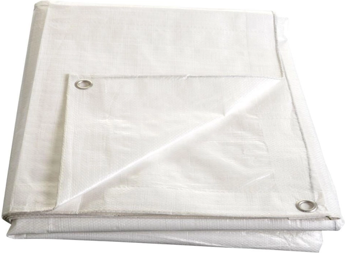 Valge presendiaasadega kate 3 × 5 m, 140 g/m², lamineeritud