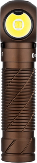 Olight Perun 2 Desert Tan – kompaktne täisnurkne taskulamp 2500 lm koos laetava 21700 akuga