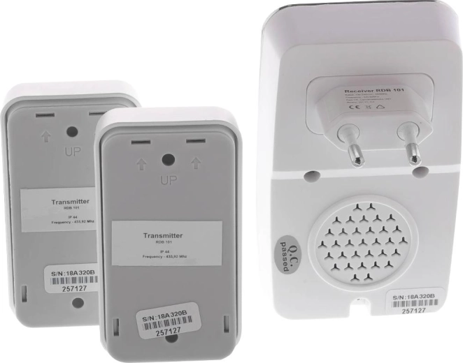 Two battery-free buttons