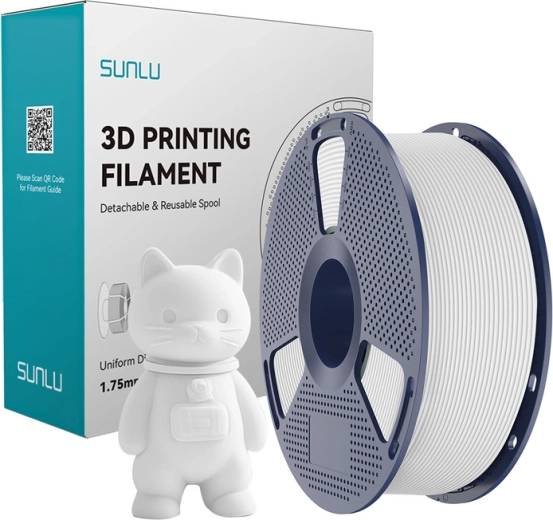 Sunlu PLA Matte filament valge