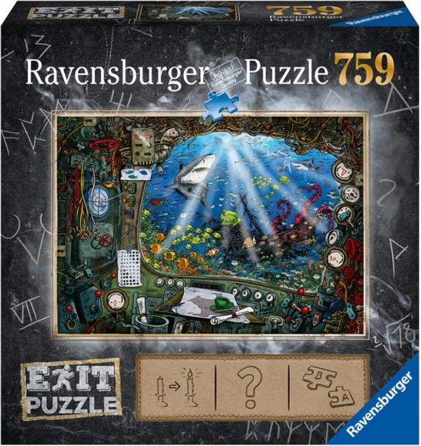 Ravensburger Puzzle EXIT: Allveelaev 759 tk