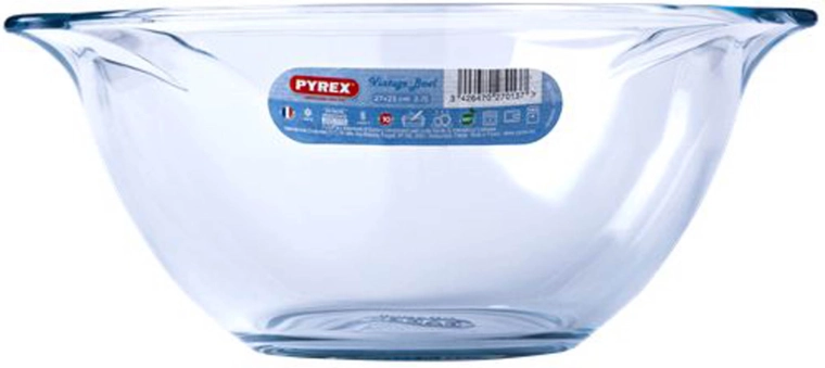 Käepidemetega kauss PYREX 2,8 l klaas