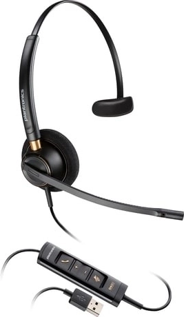 Ühepoolne peakomplekt POLY EncorePro 515 USB‑A-ga