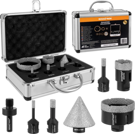 Bigstreni teemantpuuriterade komplekt 6–68 mm