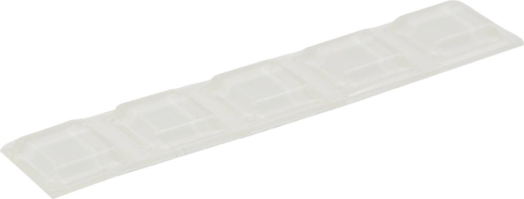 Isekleepuvad läbipaistvad ruudukujulised stopperid 12,7 × 12,7 × 3 mm, komplekt 5 tk