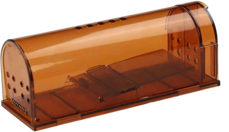 Humaanne eluspüügilõks hiirtele ja rottidele, läbipaistev, 17 × 6,2 × 6,4 cm, 2 tk