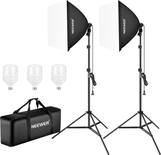 NEEWER NK200 stuudiovalgustuse komplekt softboxidega