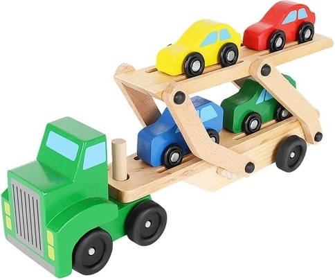 Tilting two-level platform for easy loading