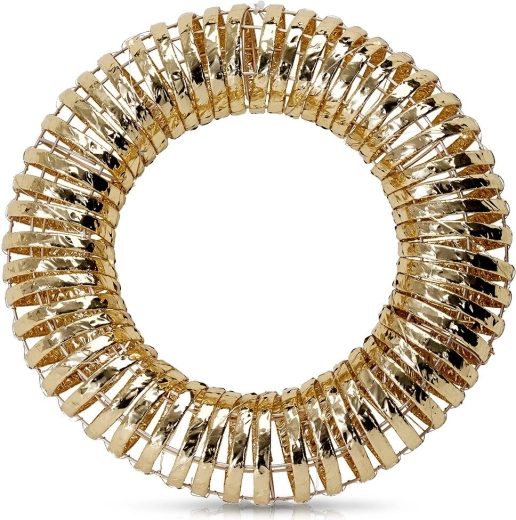 Valgustatud kuldne jõulupärg, 20 LED-i, 30 cm