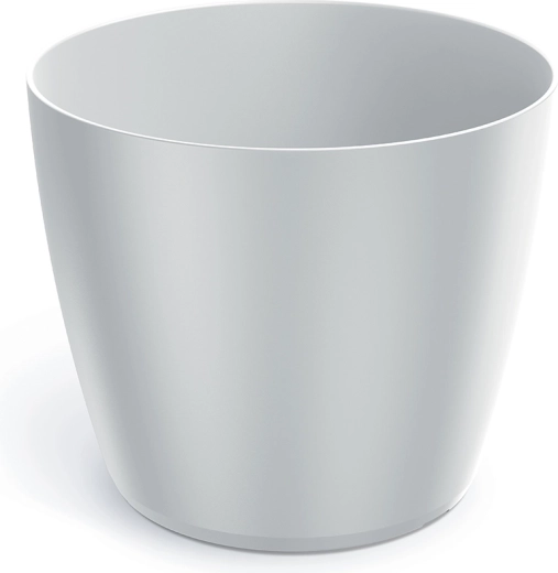 Plastist lillepott Regula 15,8 cm valge